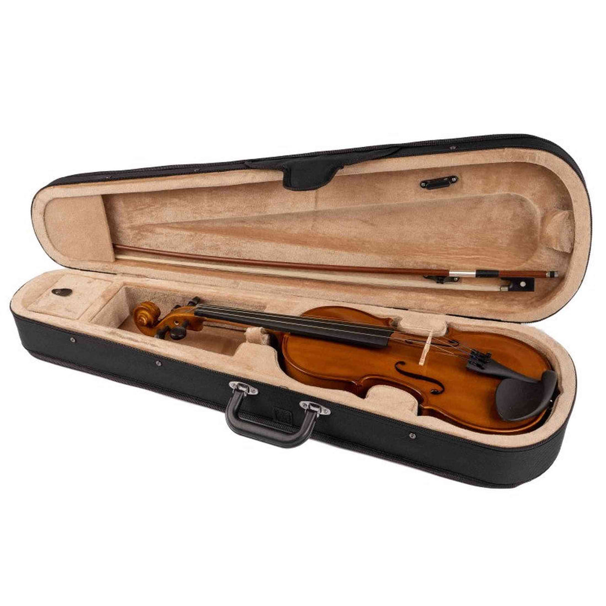 Scarlatti VL-1 Violin 1/4 Solid Wood with Fine Tuners, Bow and Case