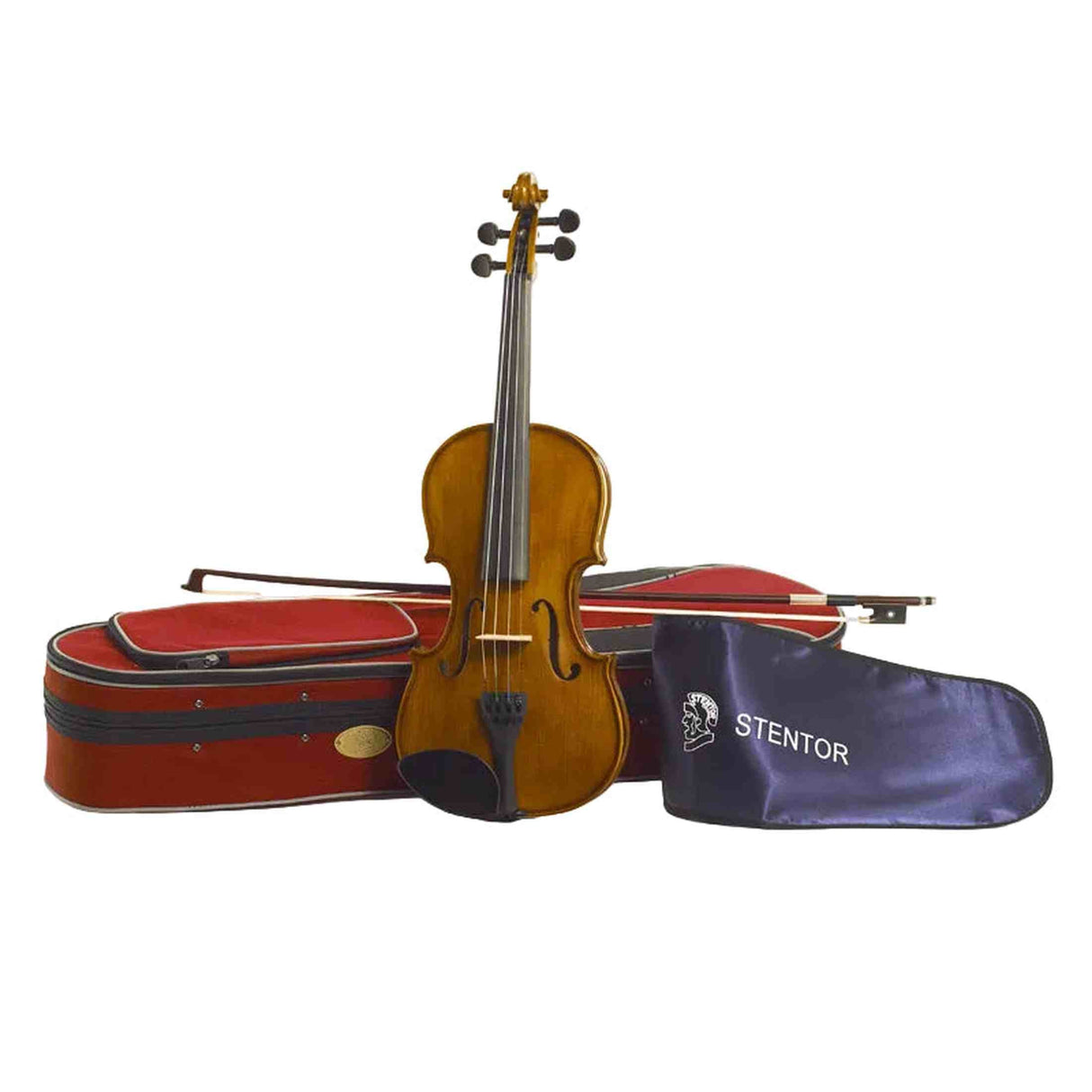 Stentor SR1500C 3/4 Student II Violin Set – Hand-finished, solid maple &amp; spruce, incl. bow and deluxe case