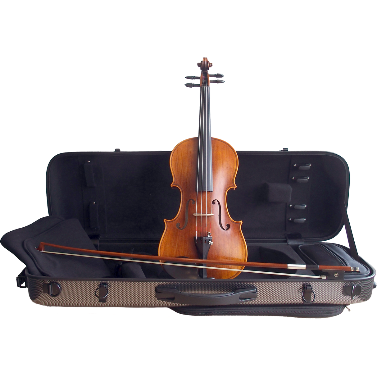 Stentor SR1880OFTA 4/4 Handmade ProSeries “Arcadia” Violin Set – with pernambuco bow, Deluxe polycarbonate case &amp; Pirastro Tonica strings